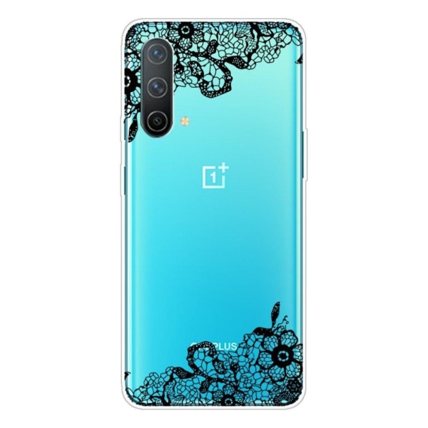 Deco OnePlus Nord CE 5G skal - Spetsblomma Svart