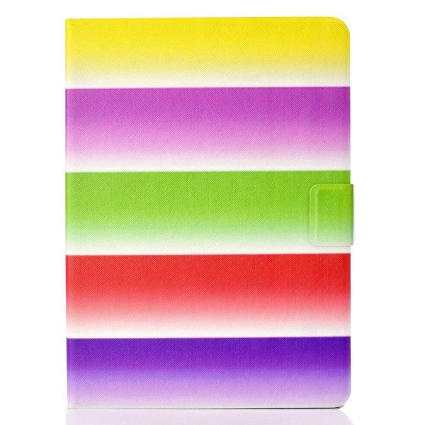 Amazon Fire 7 (2022) viileä kuvio nahkakotelo - Sateenkaari Multicolor