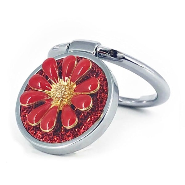 Universal daisy design phone ring stand - Red Red