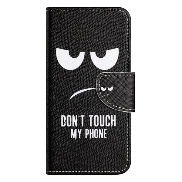 Wonderland Motorola Moto E22i / E22 Flip Etui - Don't Touch My Phone Black