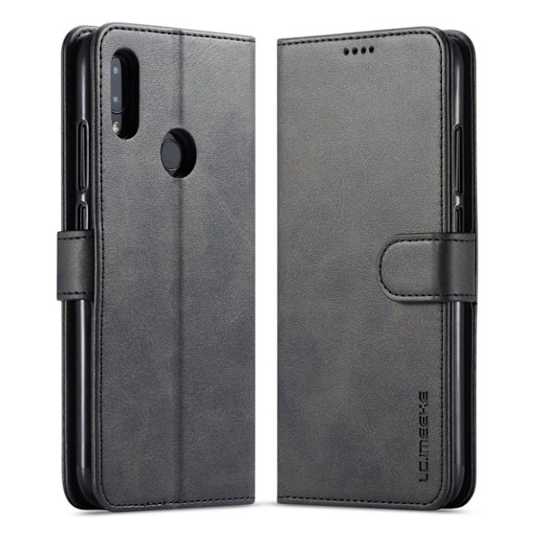 LC.IMEEKE Xiaomi Redmi Note 7 nahkainen suojakotelo - Musta Black