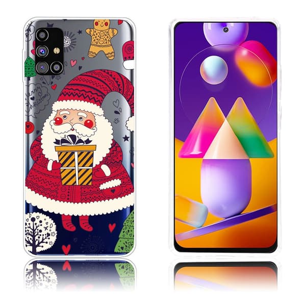 Juletaske til Samsung Galaxy M31s - Julemand Og Julemand Red