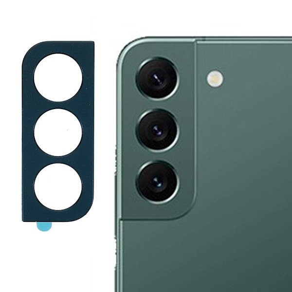 Samsung Galaxy S22 / S22 Plus metallikameran linssisuoja - Keskiyön Vihreä Green