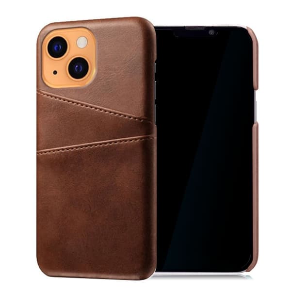 Bofink iPhone 13 Mini skal med korthållare - Brun Brun