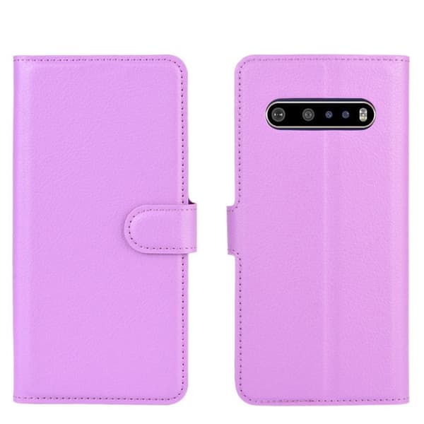 Classic LG V60 ThinQ 5G Flip Etui - Lilla Purple