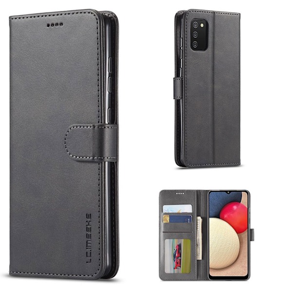 LC.IMEEKE Samsung Galaxy A03s flip etui - Sort Black