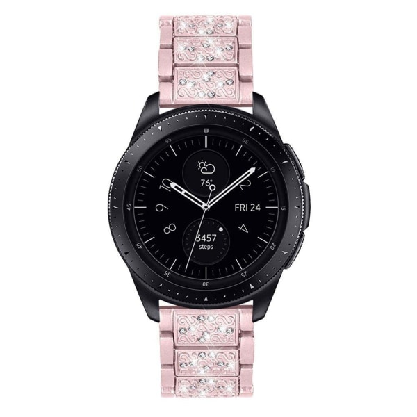 Samsung Galaxy Watch (46mm) rhinestone décor watch band - Pink Rosa