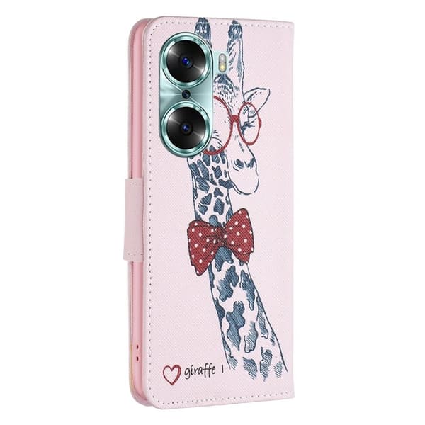 Wonderland Honor 60 flip-etui - Sjiraff Pink