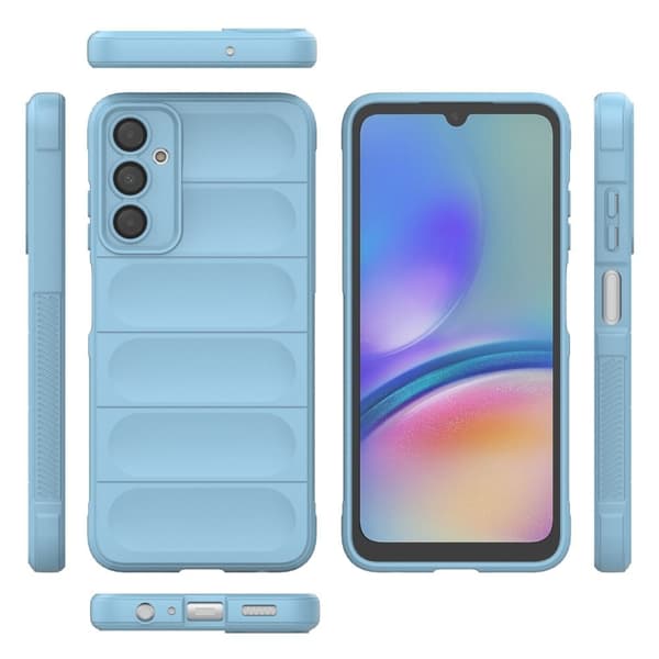 Mjukt greppformat skal för Samsung Galaxy A05s - Blå Blå