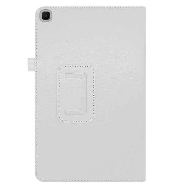 Samsung Galaxy Tab S6 Lite flipfodral i litchi-texturläder - Vit Vit