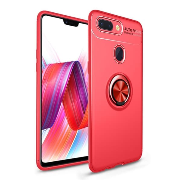 Xiaomi Mi 8 Lite Finger ring fodral - Röd Röd