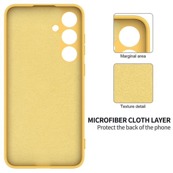 Matte Liquid Samsung Galaxy S24 Plus silikone cover - Gul Yellow