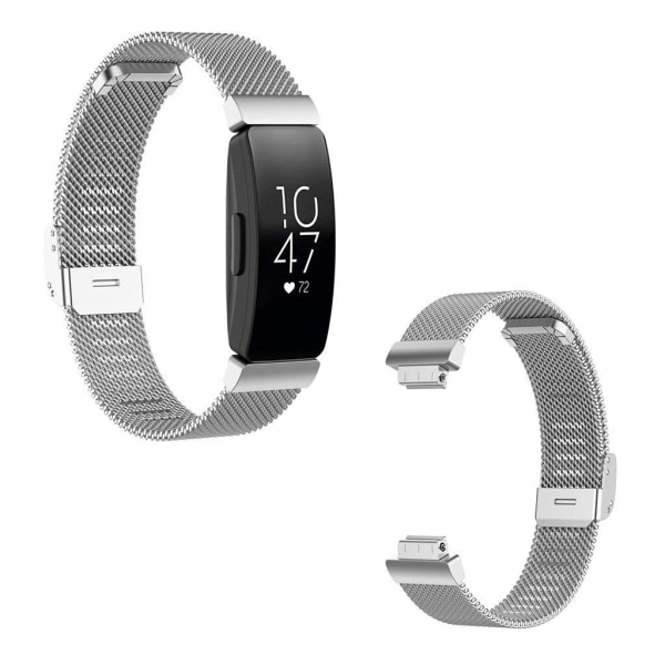 Fitbit Inspire / Inspire HR / Ace 2 stainless steel watch band - Silvergrå