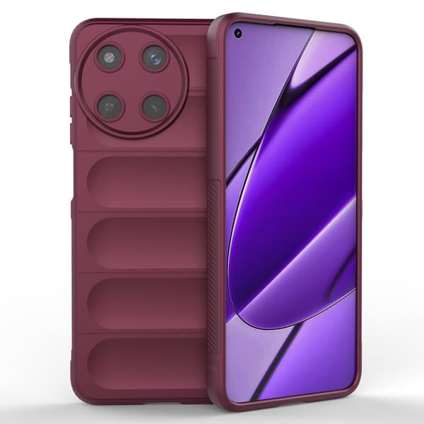 Blødt grebsformet Realme 11 5G cover - Rødvin Red