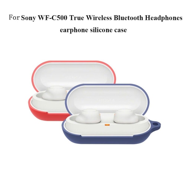 Sony WF-C500 silicone case - Navy Blue Blå