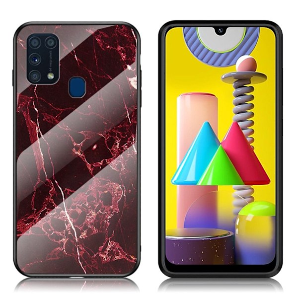 Fantasy Marble Samsung Galaxy M31 kuoret - Punainen Red