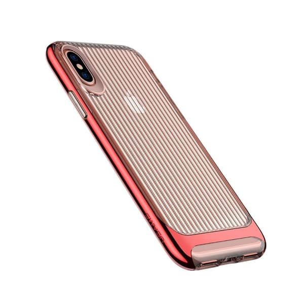 USAMS iPhone X Skal med en unik design - Röd Röd