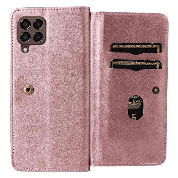 10-slot Pung Etui til Samsung Galaxy M33 5g - Rødguld Pink