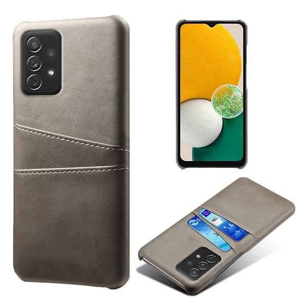 Dual Card Suojakotelo Samsung Galaxy A73 - Harmaa Silver grey