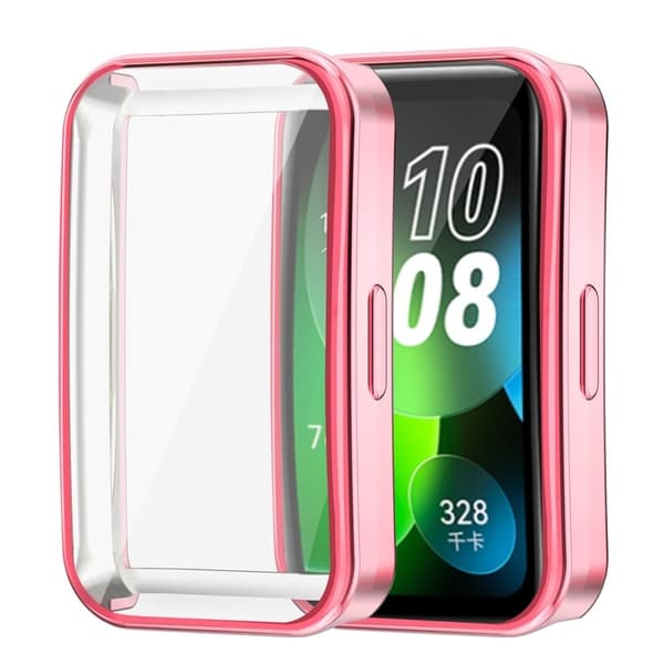 Huawei Band 8 elektropläterat skydd - Rosa Rosa
