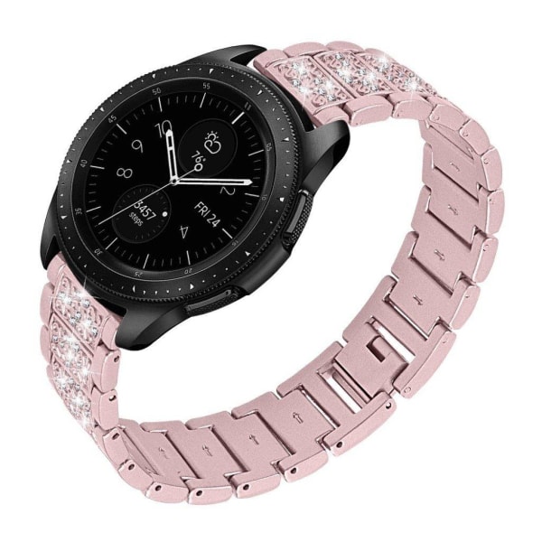 22 mm Samsung Gear S3 Frontier strassarmband i rostfritt stål - Roséguld Rosa