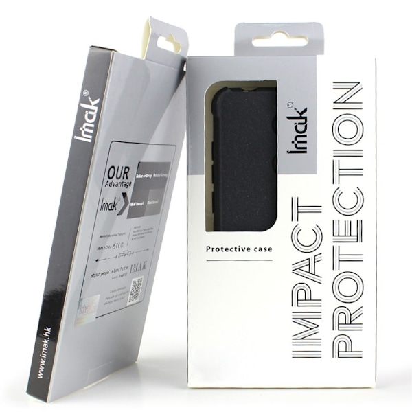 IMAK Airbag Cover for Xiaomi Redmi Note 11 Pro Plus 5G - Läpinäkyvä Musta Transparent