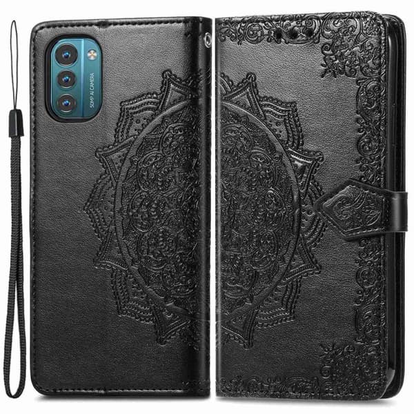 Mandala läder Nokia G11 / Nokia G21 fodral - Svart Svart