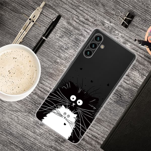 Deco Samsung Galaxy A13 5G Etui - To Katter White