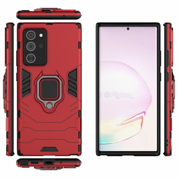Ring Guard kuoret - Samsung Galaxy Note 20 Plus - Punainen Red