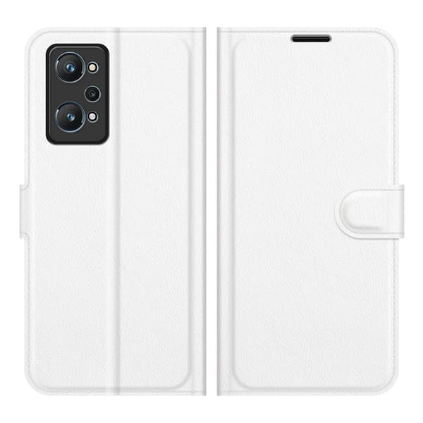 Klassisk Realme GT2 / Realme GT Neo2 flip etui - Hvid White