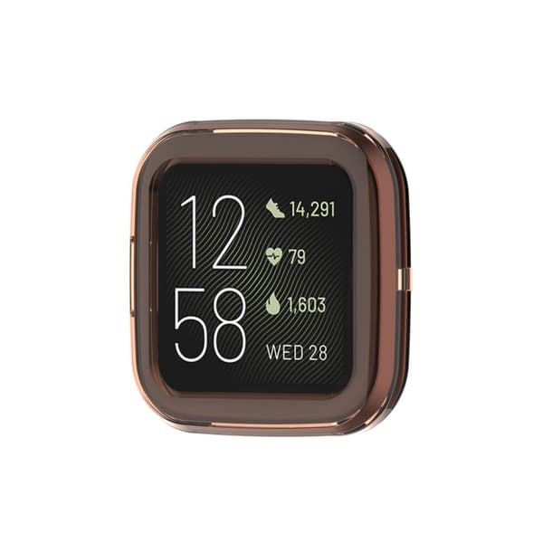 Fitbit Versa 2 flexibelt genomskinligt fodral - Orange Orange