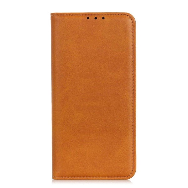 Lompakko-style Aitoa Nahkaa Läppäkotelo For Nokia G10 / G20 / 6.3 - Ruskea Brown