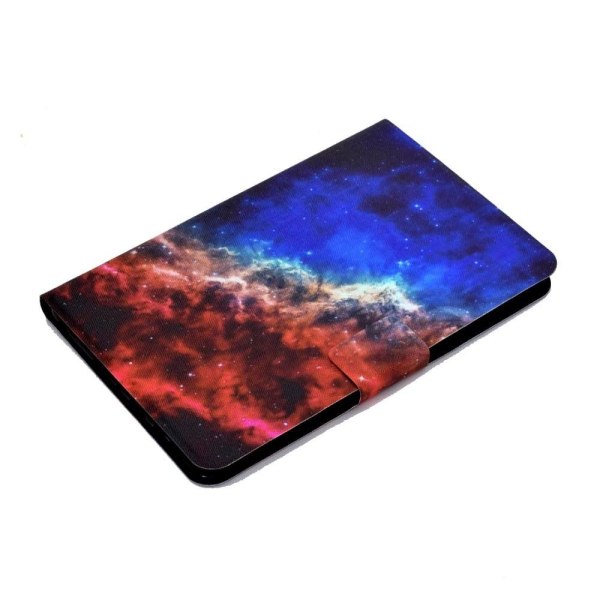 Amazon Fire 7 (2022) viileä kuvio nahkakotelo - Tähtiyö Multicolor