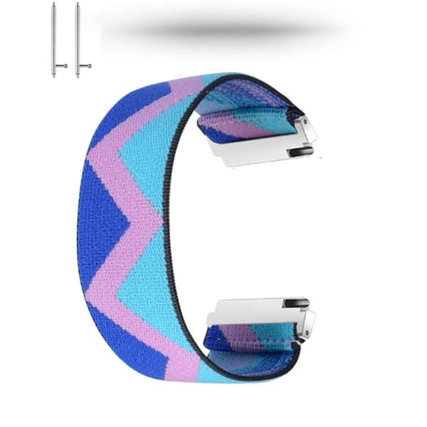 Farverig nylon-urrem til Huawei-ur - Blå Trekant Blue