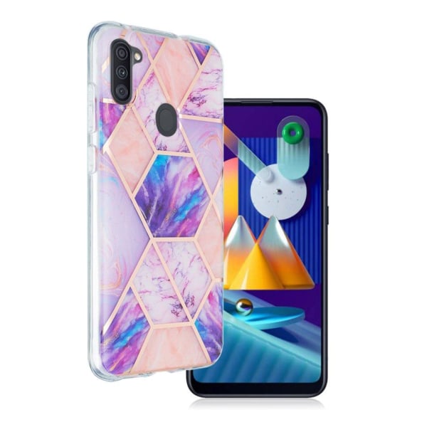 Marmormotiv Samsung Galaxy M11 / Samsung Galaxy A11 skal - Ljust Lila Lila