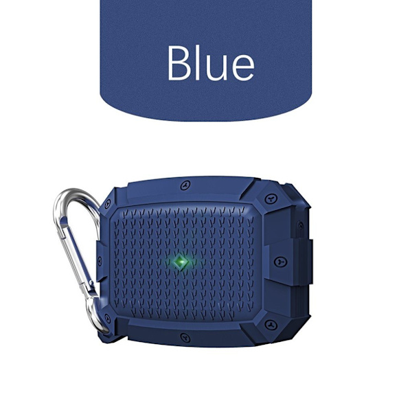 AirPods Pro coolt fodral i rustningsstil - Blå Blå