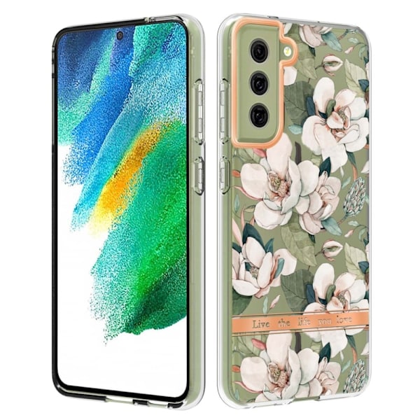 Supertunt och tåligt mjukfodral för Samsung Galaxy S21 FE - Grön Gardenia Grön