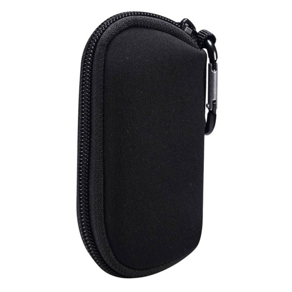 AirPods Pro portable nylon cover with carabiner - Black Black