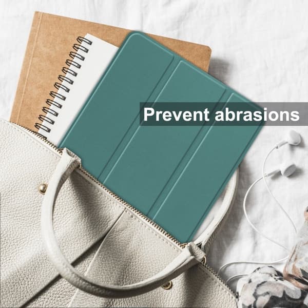 Tri-fold skinnstativveske for Nokia T21 - Svartgrønn Green