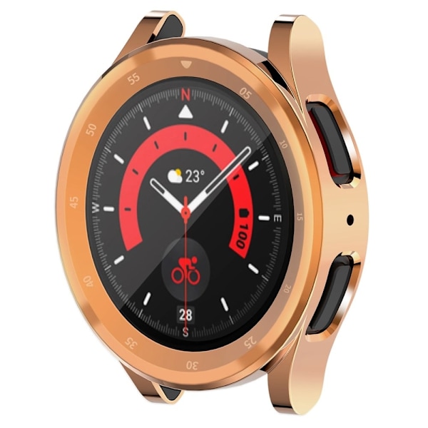 Samsung Galaxy Watch 5 Pro skaldesignskydd - Roséguld Rosa