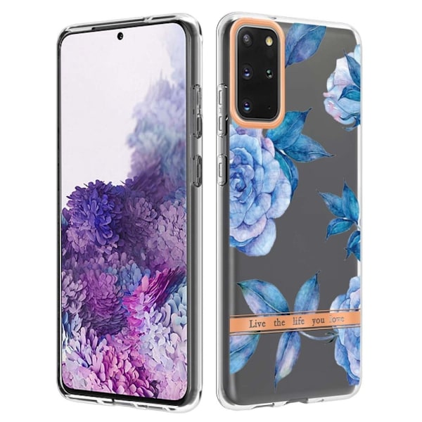 Supertyndt og slidstærkt softcover til Samsung Galaxy S20 Plus - Blå Pæon Blue