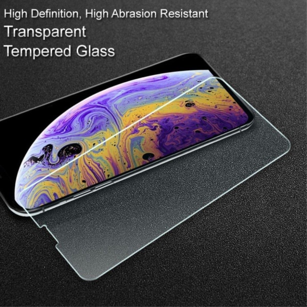 IMAK iPhone XS skærmbeskytter af hærdet glas mod eksplosion Transparent