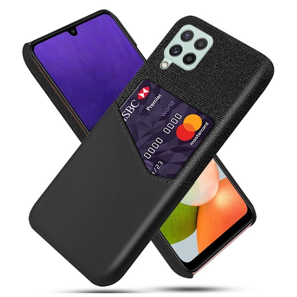 Bofink Samsung Galaxy A22 4G cover med kortholder - Sort Black