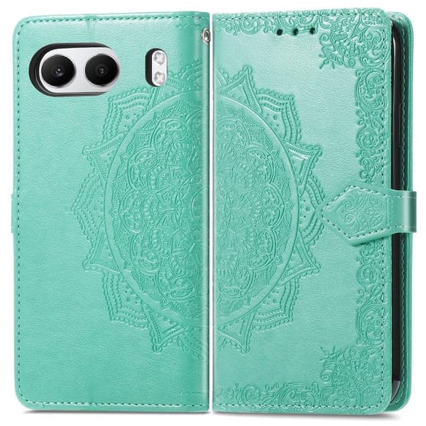 Mandala OnePlus Nord 4 etui i lær - Grønn Green