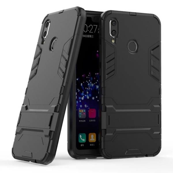 Huawei P Smart Plus kickstand hybrid-etui - Sort Black