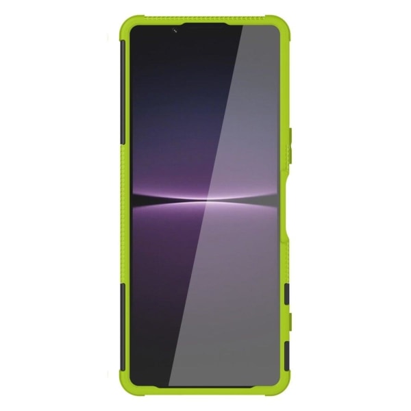 Kickstand-skydd med magnetisk platta för Sony Xperia 1 IV - Grön Grön