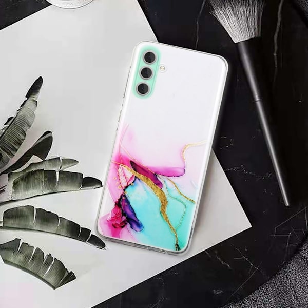 Marble Samsung Galaxy S23 Plus Etui - Grøn Green