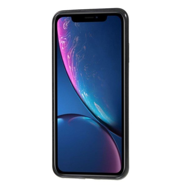 iPhone Xs Max mjukt silikonplast mobilskal med 3D diamant textur Svart