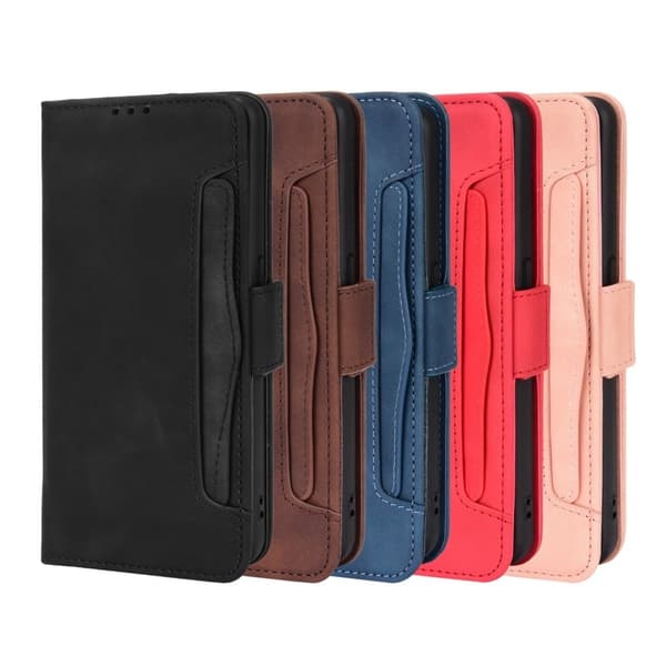 Stilfuldt Læder Etui med Pung til OnePlus Nord N20 5G - Sort Black