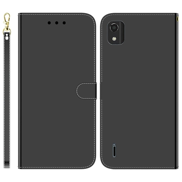 Mirror Nokia C2 2nd Edition fodral - Svart Svart